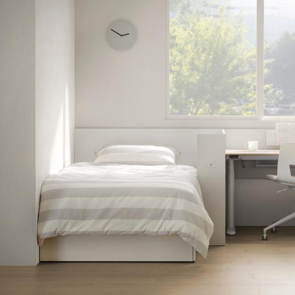 뉴트 기본형 수납침대(SS프레임,가로수납형L,헤드쿠션 포함)