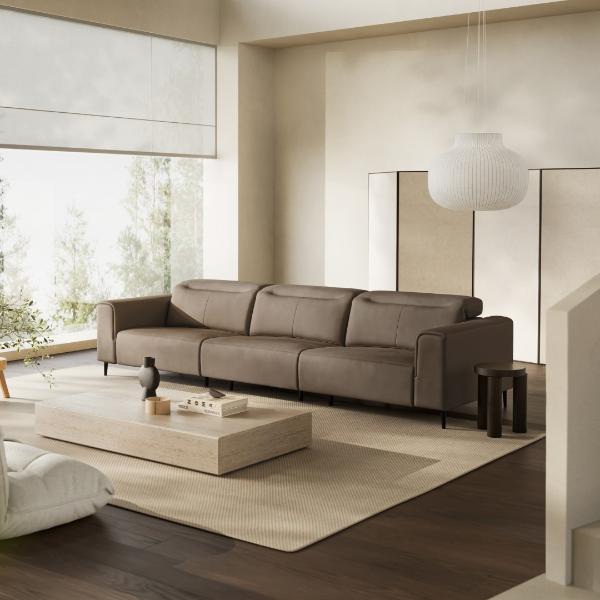 로반 4인 소파(가죽)